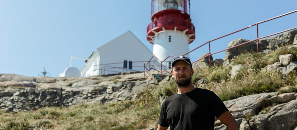 "Cape South", Frank and the Lindesnes lighthouse...
